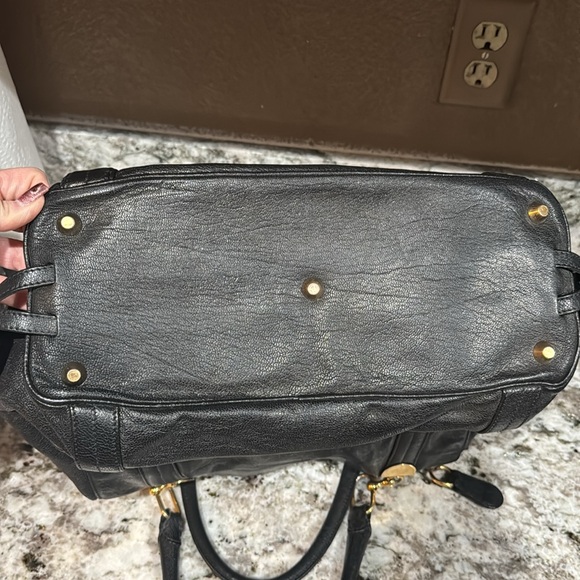 Chloe black leather shoulder bag silvering on the hardware - Picture 9 of 10